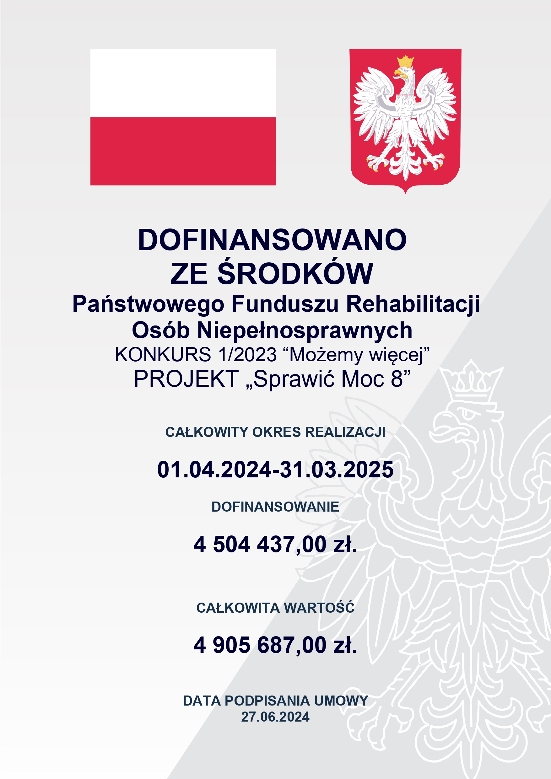 Sprawić moc 8